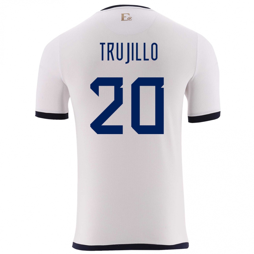 Kids Football Ecuador Isabel Trujillo #20 White Away Jersey 24-26 T-Shirt Canada