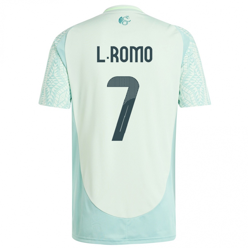 Kids Football Mexico Luis Romo #7 Linen Green Away Jersey 24-26 T-Shirt Canada