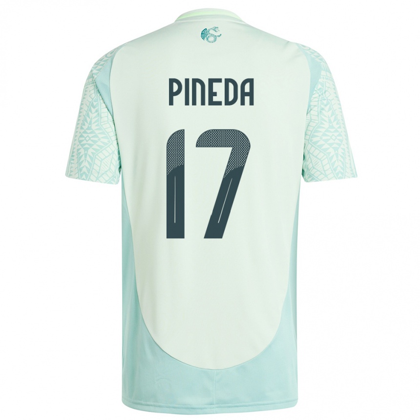 Kids Football Mexico Orbelin Pineda #17 Linen Green Away Jersey 24-26 T-Shirt Canada