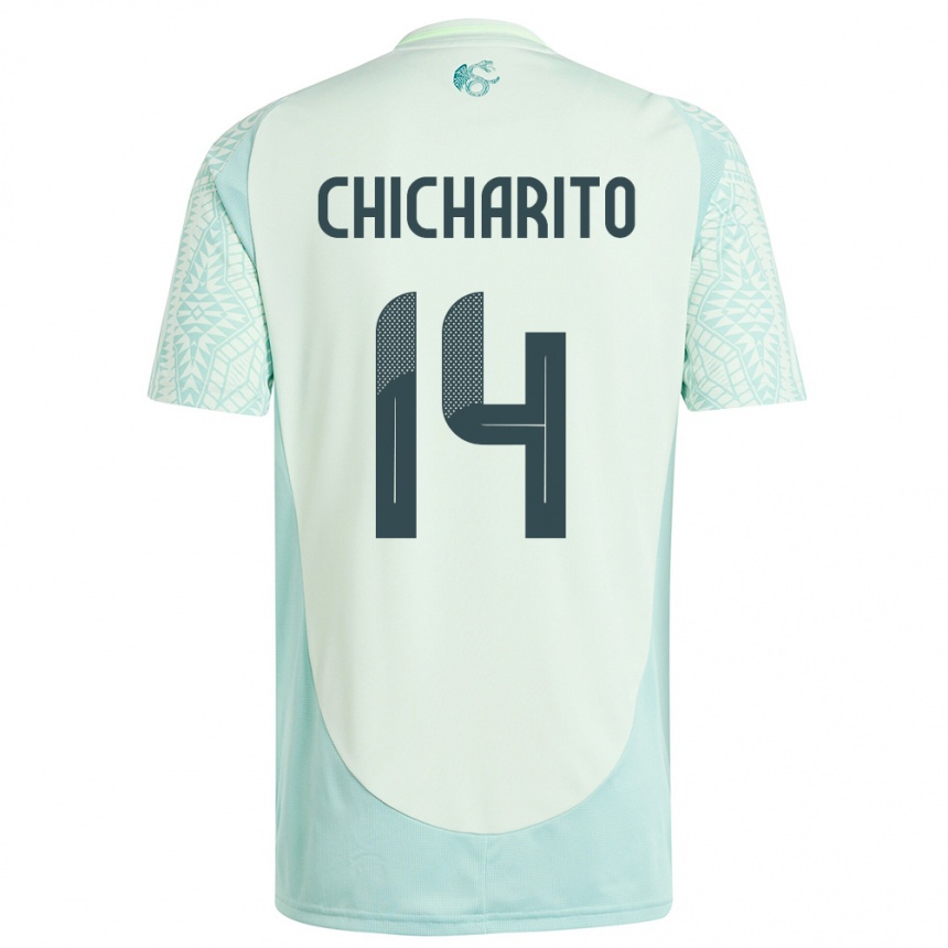 Kids Football Mexico Chicharito #14 Linen Green Away Jersey 24-26 T-Shirt Canada