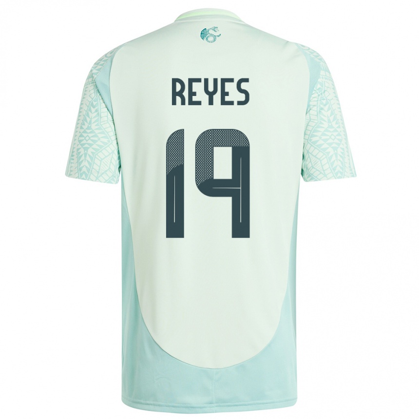 Kids Football Mexico Israel Reyes #19 Linen Green Away Jersey 24-26 T-Shirt Canada