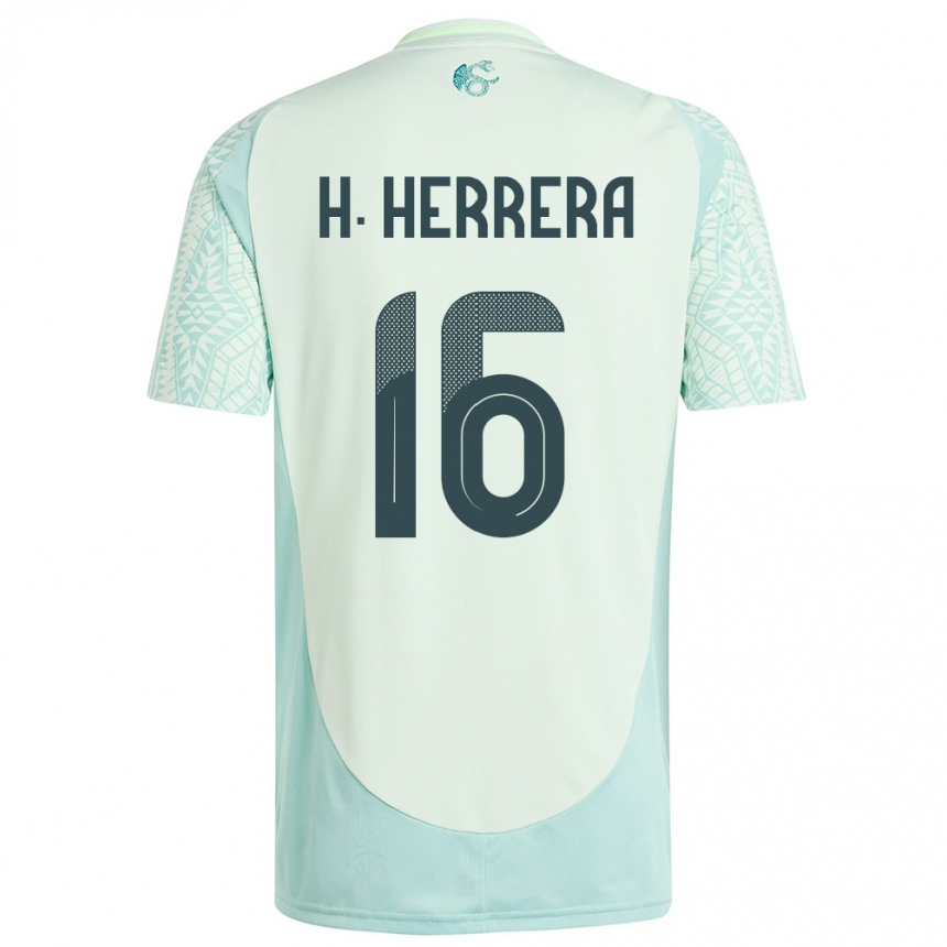 Kids Football Mexico Hector Herrera #16 Linen Green Away Jersey 24-26 T-Shirt Canada