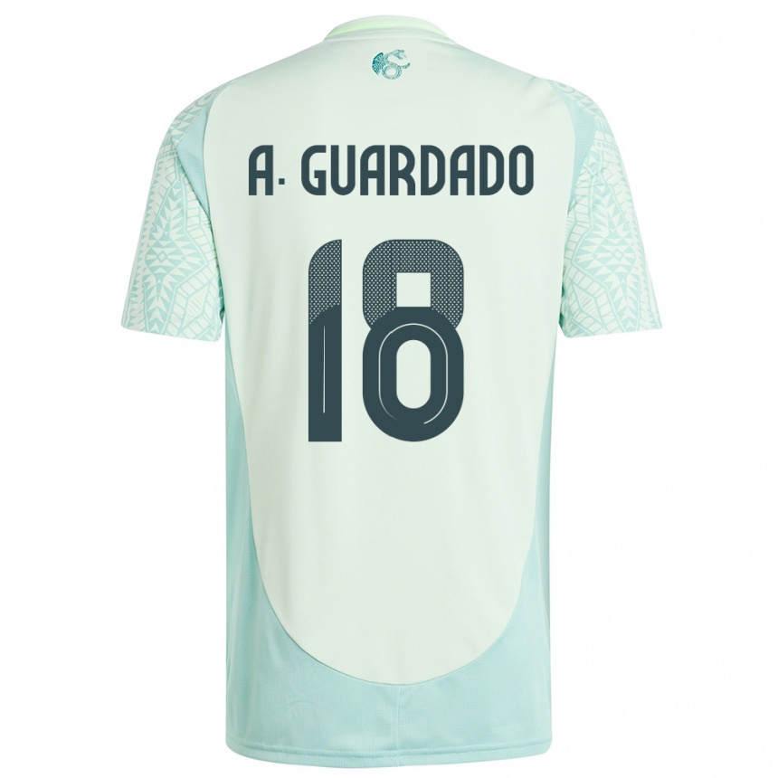 Kids Football Mexico Andres Guardado #18 Linen Green Away Jersey 24-26 T-Shirt Canada