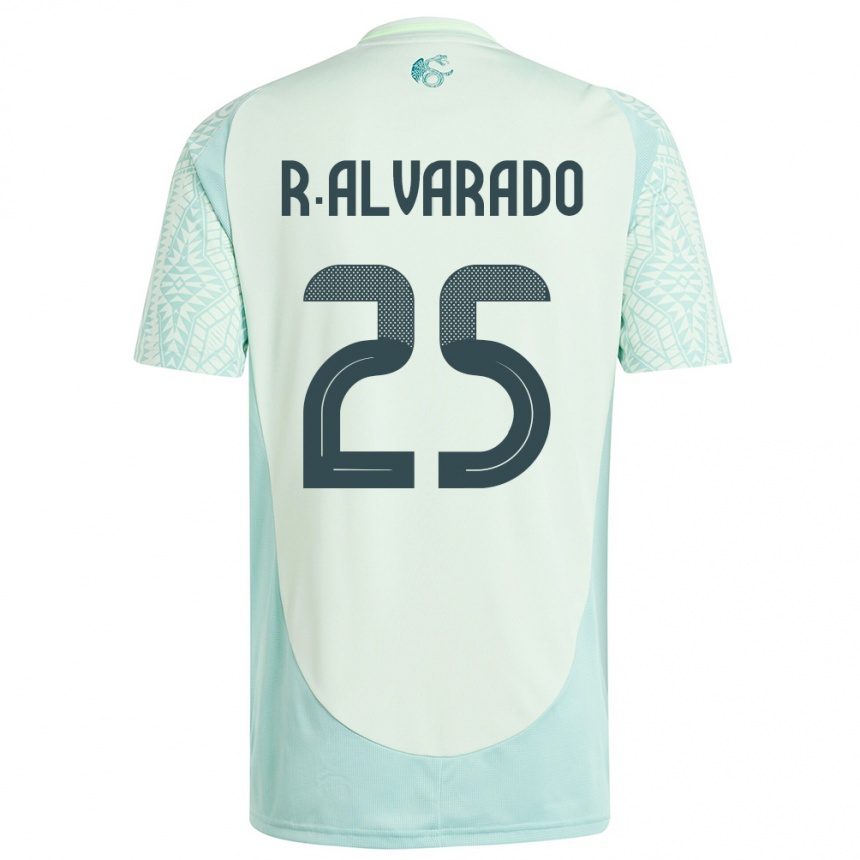 Kids Football Mexico Roberto Alvarado #25 Linen Green Away Jersey 24-26 T-Shirt Canada