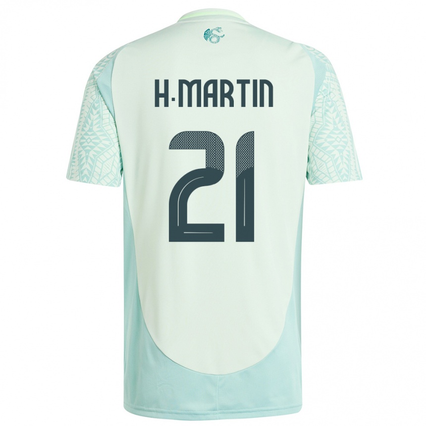 Kids Football Mexico Henry Martin #21 Linen Green Away Jersey 24-26 T-Shirt Canada