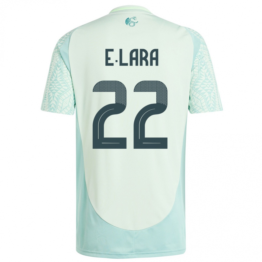 Kids Football Mexico Emilio Lara #22 Linen Green Away Jersey 24-26 T-Shirt Canada