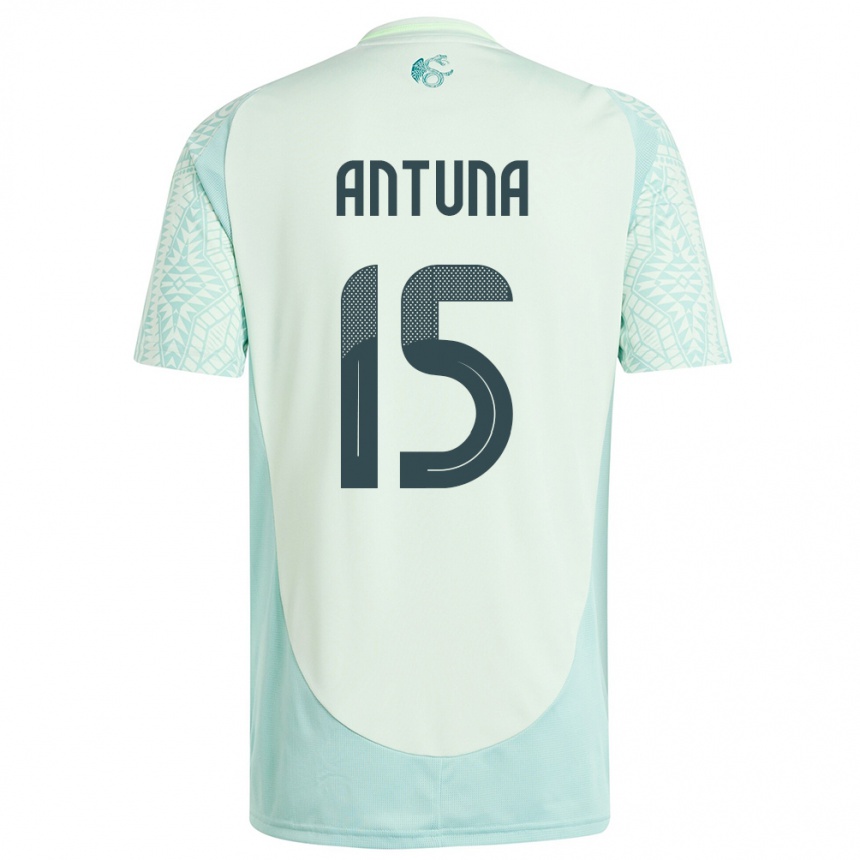 Kids Football Mexico Uriel Antuna #15 Linen Green Away Jersey 24-26 T-Shirt Canada