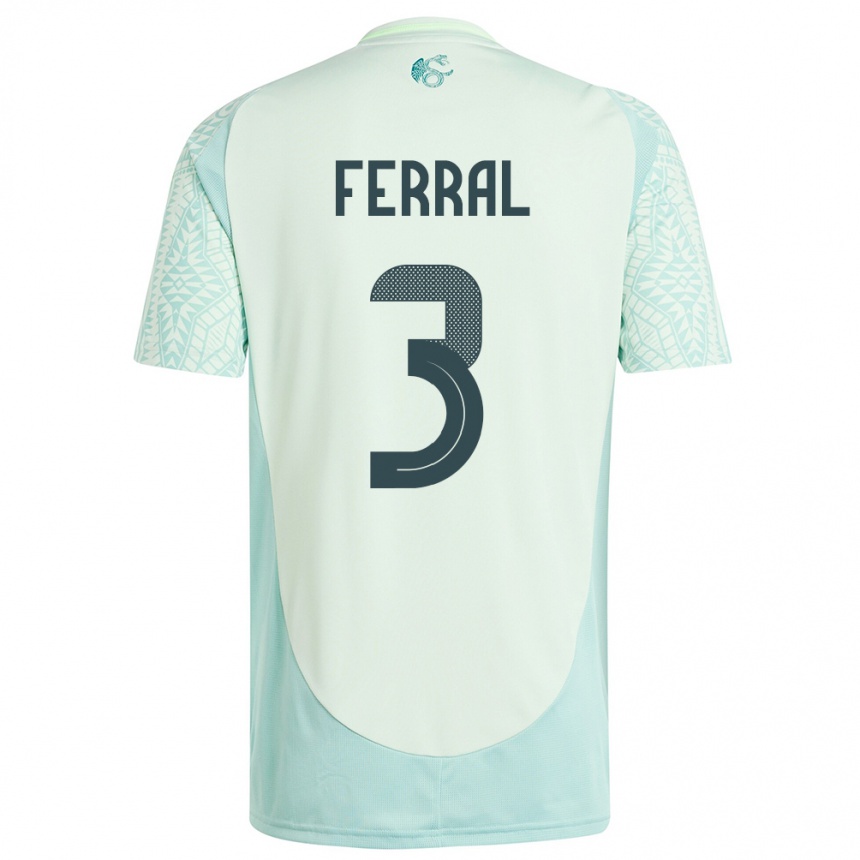 Kids Football Mexico Cristina Ferral #3 Linen Green Away Jersey 24-26 T-Shirt Canada