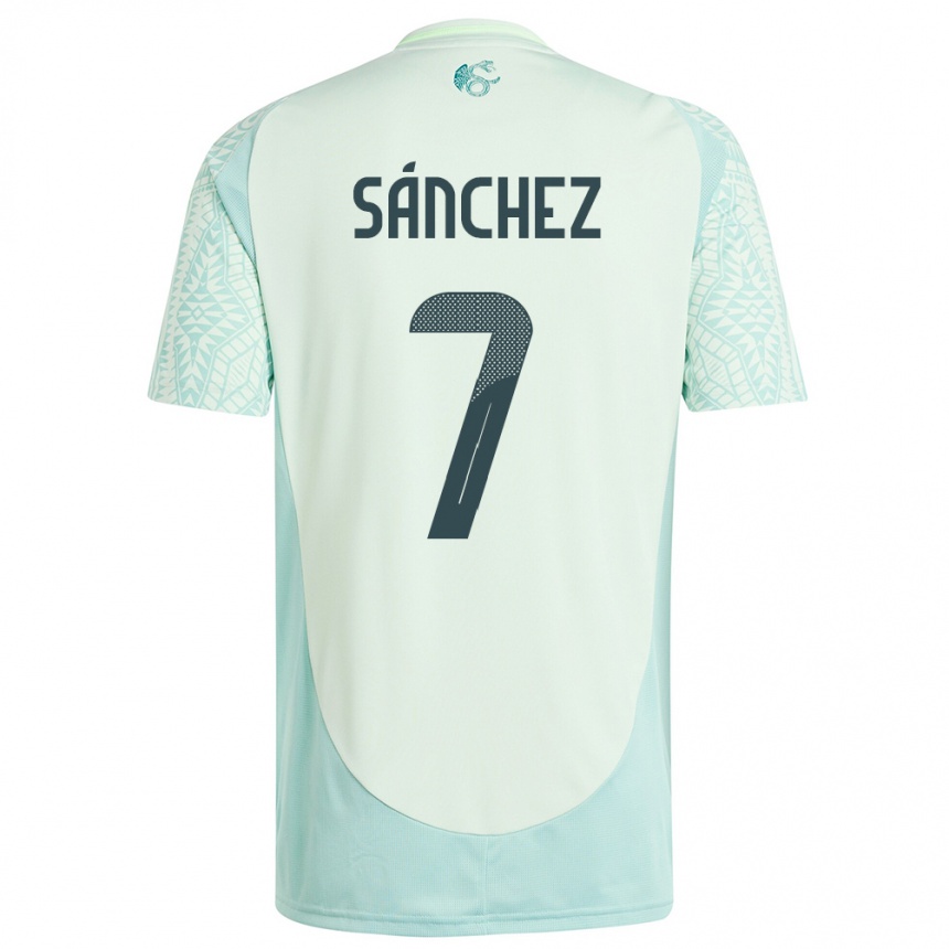 Kids Football Mexico Maria Sanchez #7 Linen Green Away Jersey 24-26 T-Shirt Canada