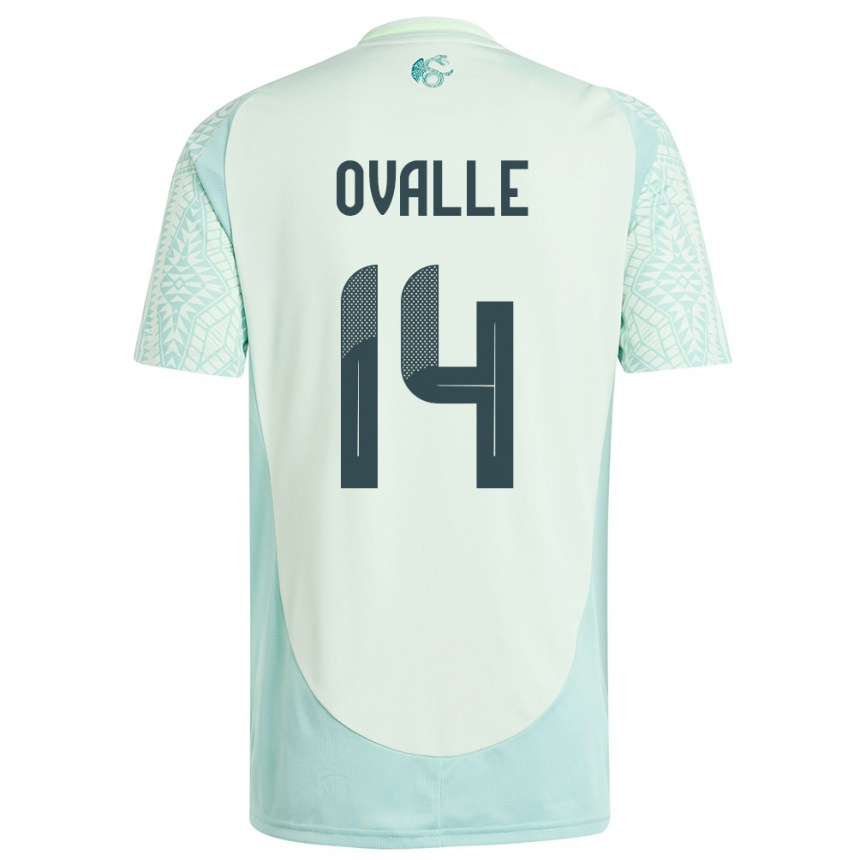 Kids Football Mexico Jacqueline Ovalle #14 Linen Green Away Jersey 24-26 T-Shirt Canada