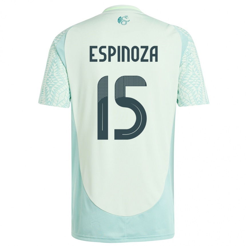 Kids Football Mexico Greta Espinoza #15 Linen Green Away Jersey 24-26 T-Shirt Canada