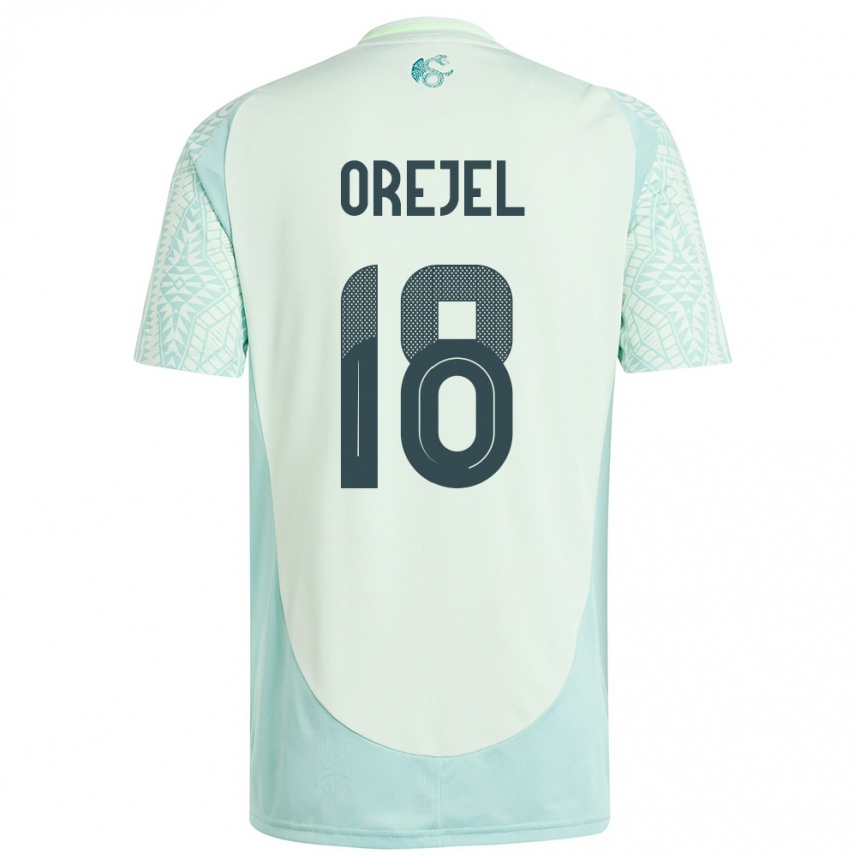 Kids Football Mexico Jocelyn Orejel #18 Linen Green Away Jersey 24-26 T-Shirt Canada