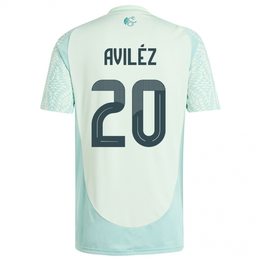 Kids Football Mexico Aylin Avilez #20 Linen Green Away Jersey 24-26 T-Shirt Canada