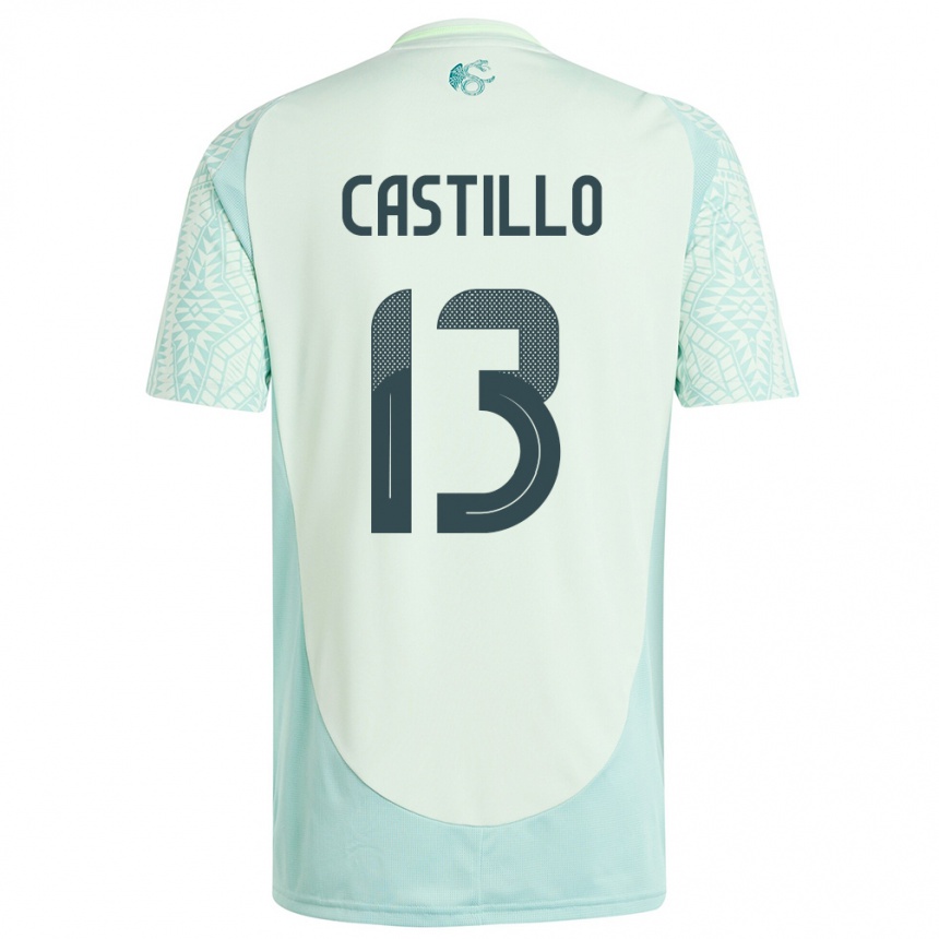 Kids Football Mexico Jose Castillo #13 Linen Green Away Jersey 24-26 T-Shirt Canada