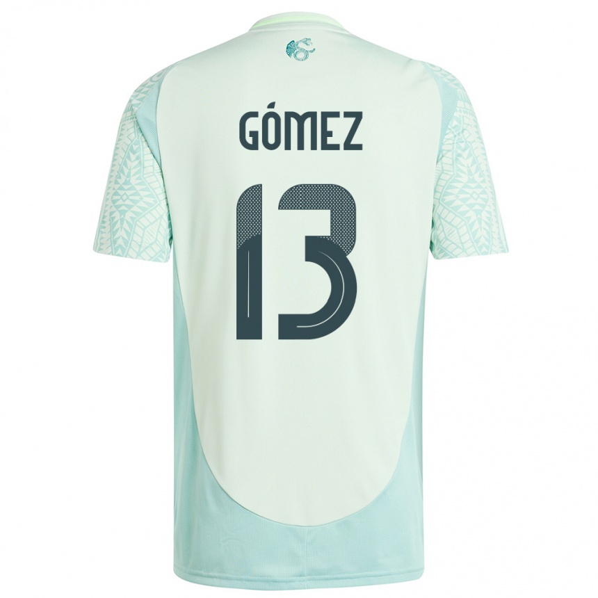 Kids Football Mexico Diego Gomez #13 Linen Green Away Jersey 24-26 T-Shirt Canada