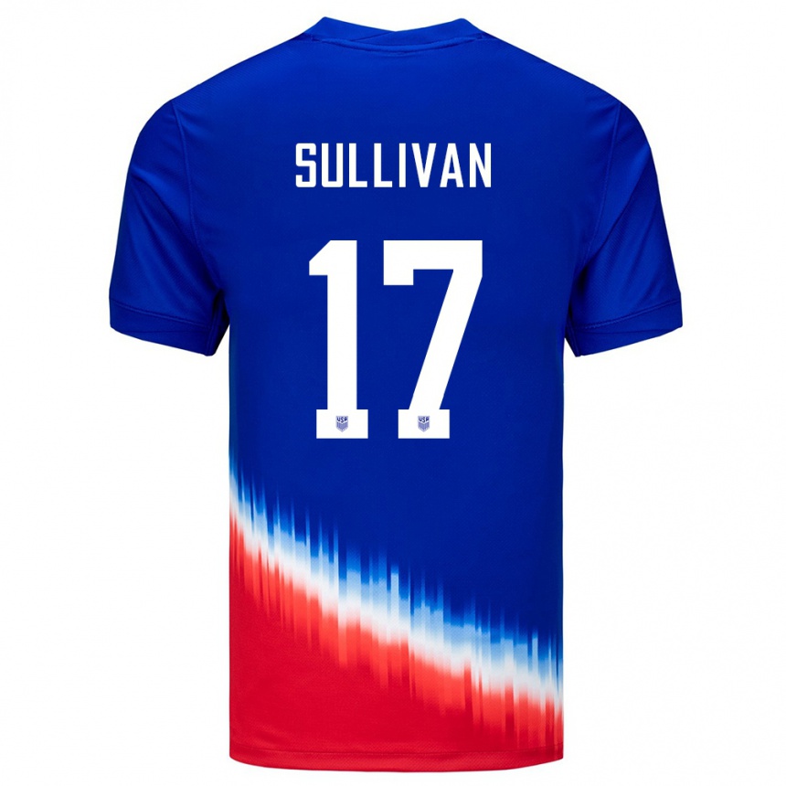 Kids Football United States Andi Sullivan #17 Blue Away Jersey 24-26 T-Shirt Canada