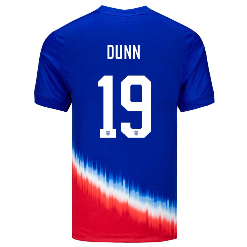 Kids Football United States Crystal Dunn #19 Blue Away Jersey 24-26 T-Shirt Canada