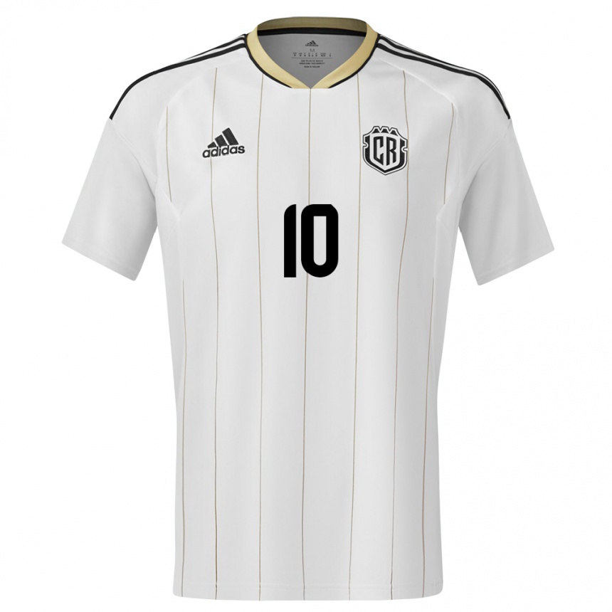 Kids Football Costa Rica Brandon Aguilera #10 White Away Jersey 24-26 T-Shirt Canada