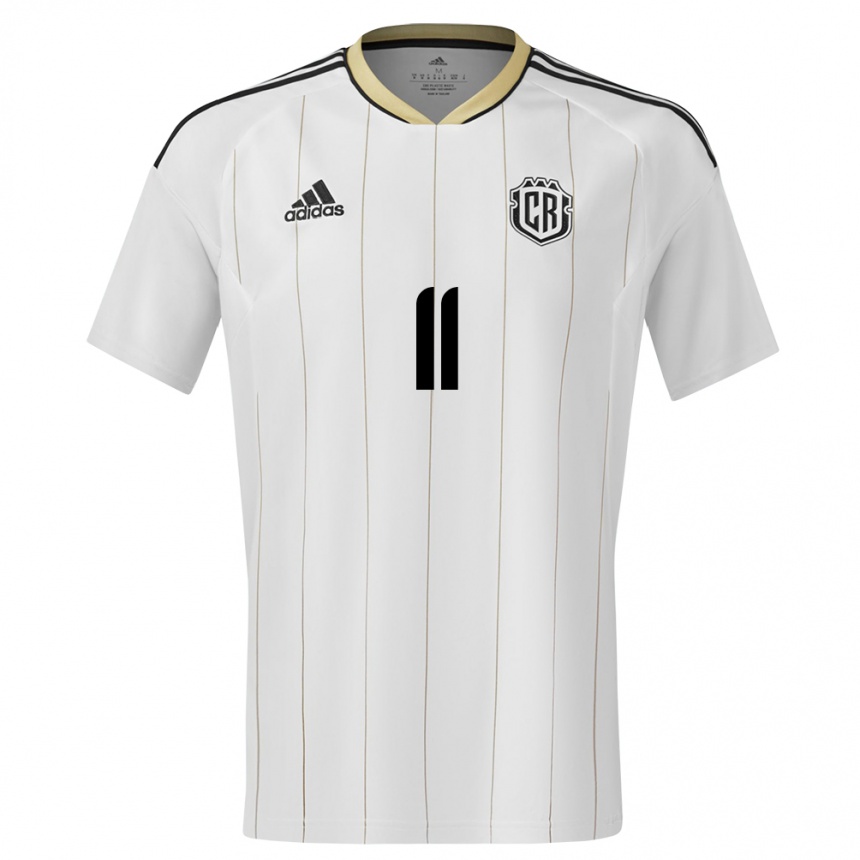 Kids Football Costa Rica Johan Venegas #11 White Away Jersey 24-26 T-Shirt Canada