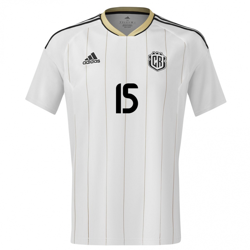 Kids Football Costa Rica Francisco Calvo #15 White Away Jersey 24-26 T-Shirt Canada