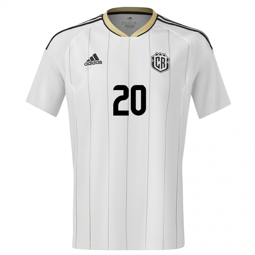 Kids Football Costa Rica Enyel Escoe #20 White Away Jersey 24-26 T-Shirt Canada