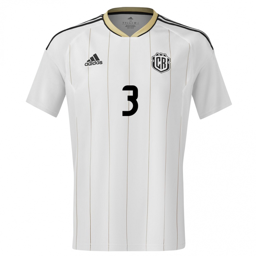 Kids Football Costa Rica Maria Coto #3 White Away Jersey 24-26 T-Shirt Canada