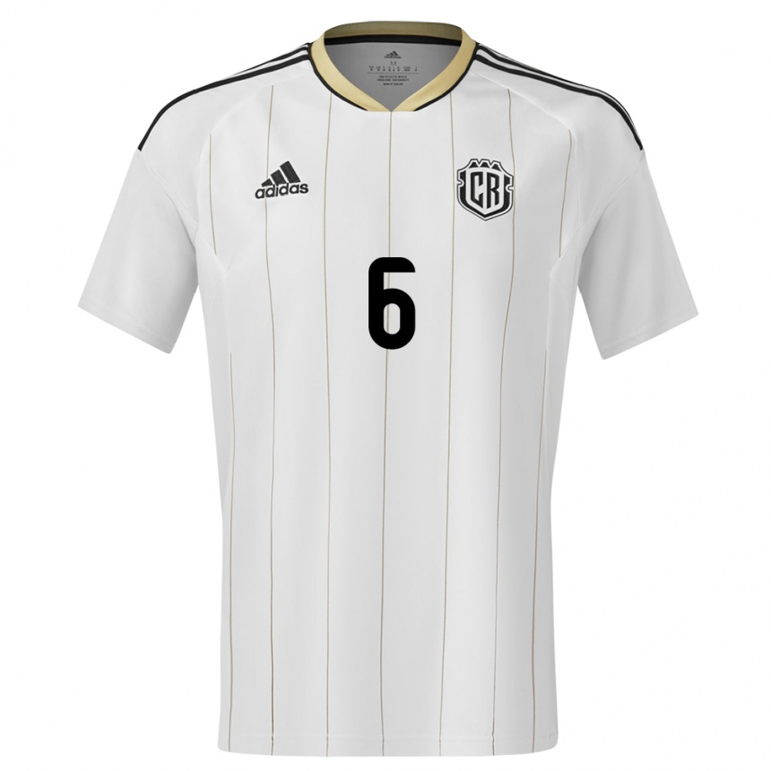 Kids Football Costa Rica Oscar Duarte #6 White Away Jersey 24-26 T-Shirt Canada