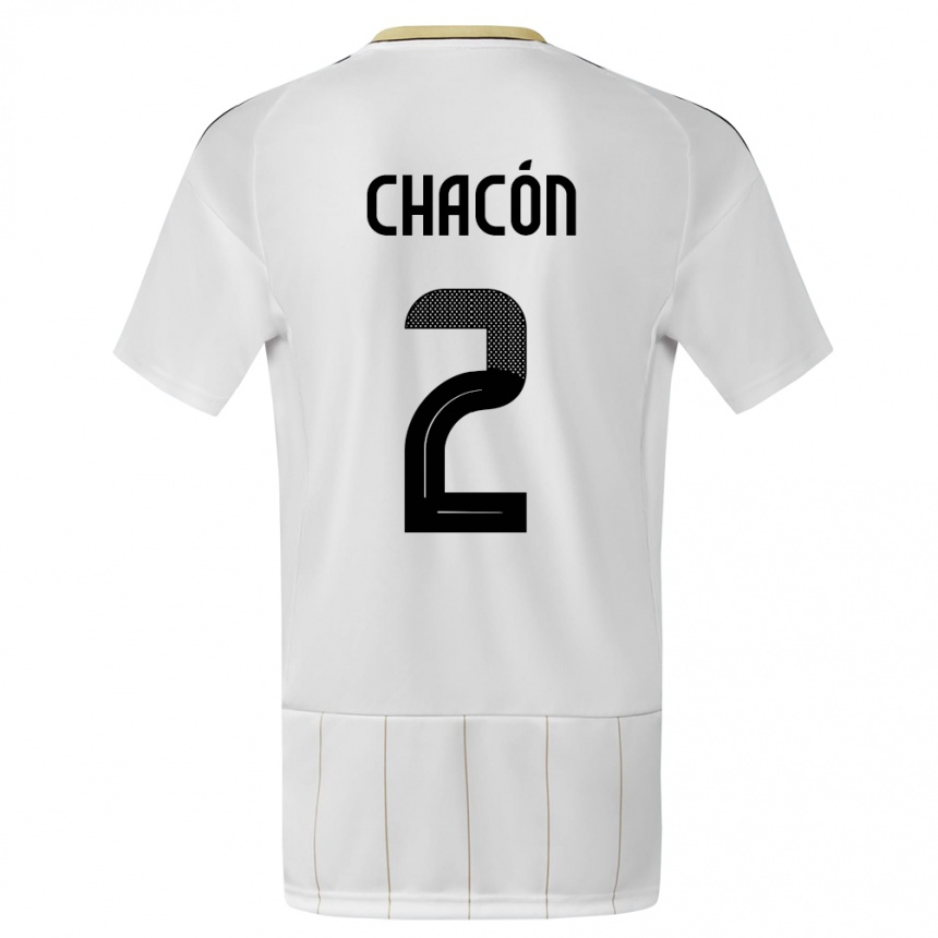 Kids Football Costa Rica Daniel Chacon #2 White Away Jersey 24-26 T-Shirt Canada