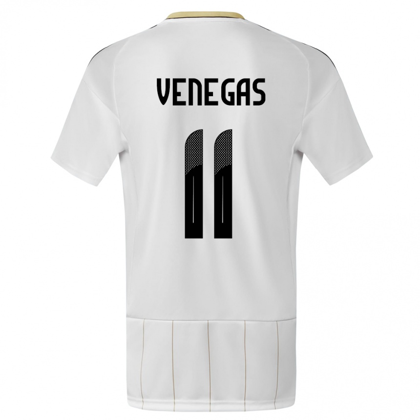 Kids Football Costa Rica Johan Venegas #11 White Away Jersey 24-26 T-Shirt Canada