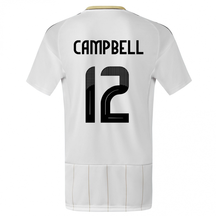 Kids Football Costa Rica Joel Campbell #12 White Away Jersey 24-26 T-Shirt Canada