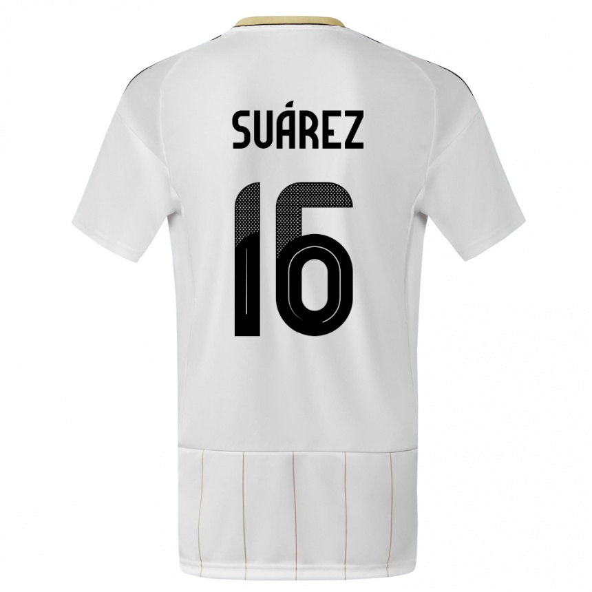 Kids Football Costa Rica Aaron Suarez #16 White Away Jersey 24-26 T-Shirt Canada