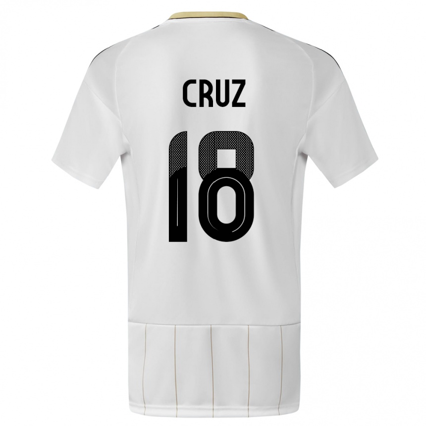 Kids Football Costa Rica Aaron Cruz #18 White Away Jersey 24-26 T-Shirt Canada