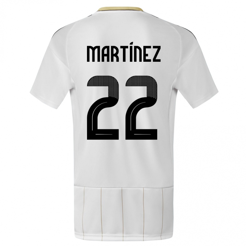 Kids Football Costa Rica Carlos Martinez #22 White Away Jersey 24-26 T-Shirt Canada