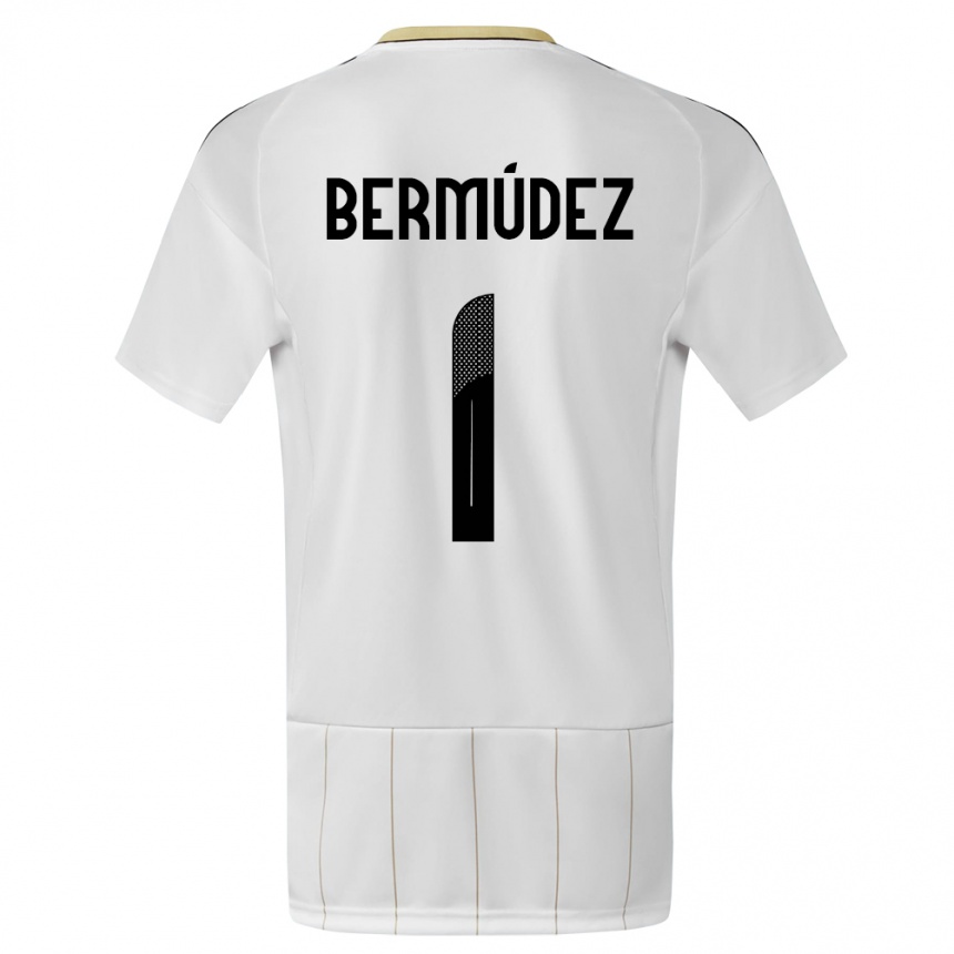 Kids Football Costa Rica Noelia Bermudez #1 White Away Jersey 24-26 T-Shirt Canada