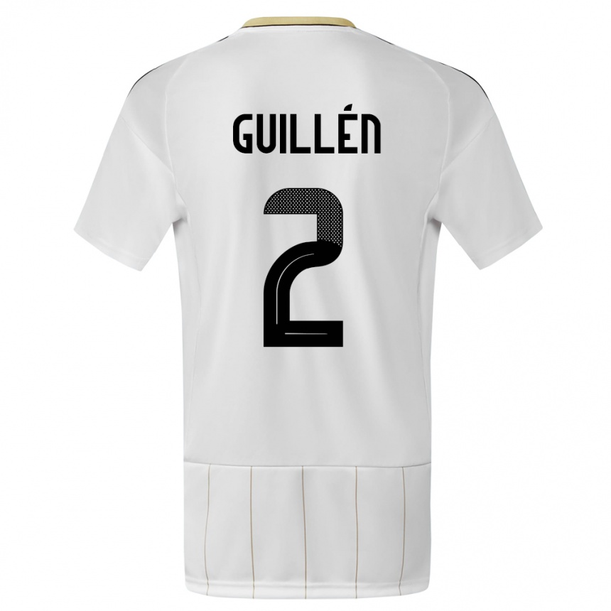 Kids Football Costa Rica Gabriela Guillen #2 White Away Jersey 24-26 T-Shirt Canada