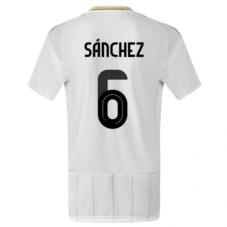 Kids Football Costa Rica Carol Sanchez #6 White Away Jersey 24-26 T-Shirt Canada