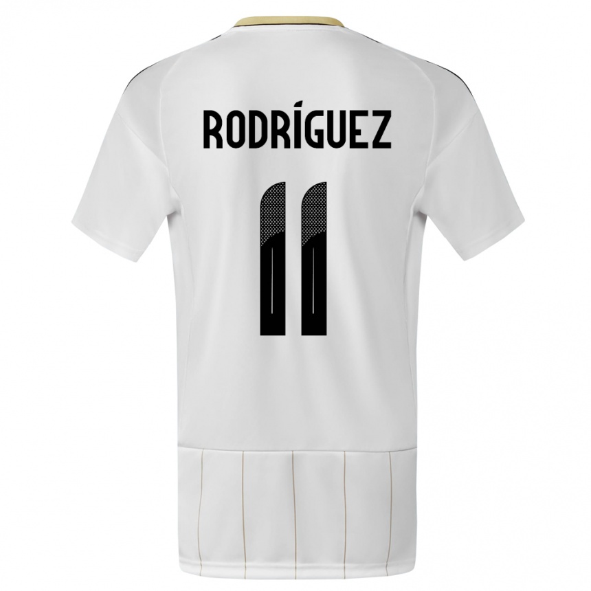 Kids Football Costa Rica Raquel Rodriguez #11 White Away Jersey 24-26 T-Shirt Canada