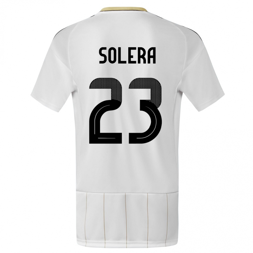 Kids Football Costa Rica Daniela Solera #23 White Away Jersey 24-26 T-Shirt Canada