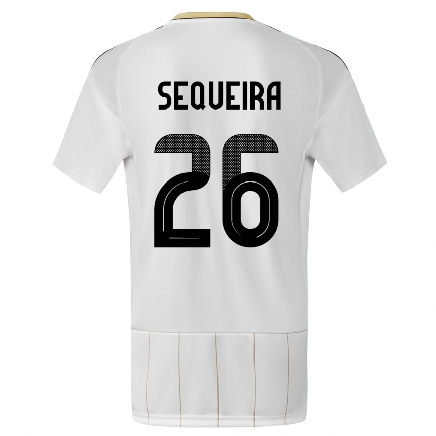 Kids Football Costa Rica Douglas Sequeira #26 White Away Jersey 24-26 T-Shirt Canada