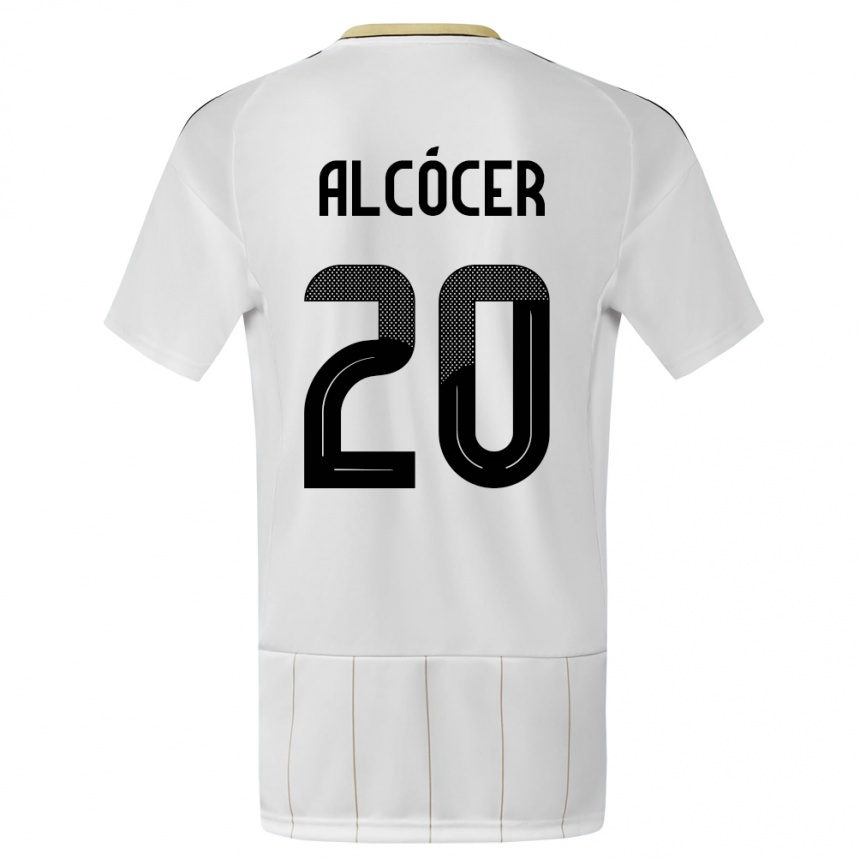 Kids Football Costa Rica Josimar Alcocer #20 White Away Jersey 24-26 T-Shirt Canada