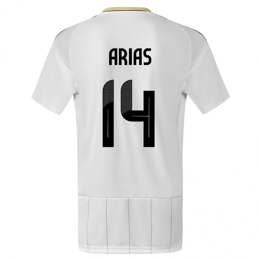 Kids Football Costa Rica Timothy Arias #14 White Away Jersey 24-26 T-Shirt Canada