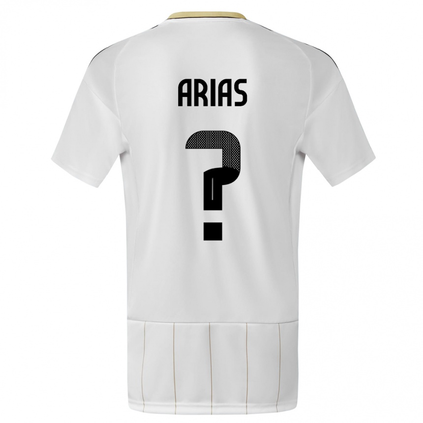 Kids Football Costa Rica Jose Arias #0 White Away Jersey 24-26 T-Shirt Canada