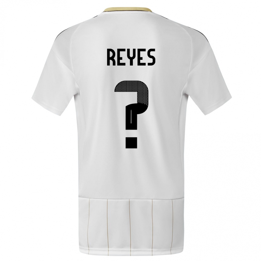 Kids Football Costa Rica Kenan Reyes #0 White Away Jersey 24-26 T-Shirt Canada