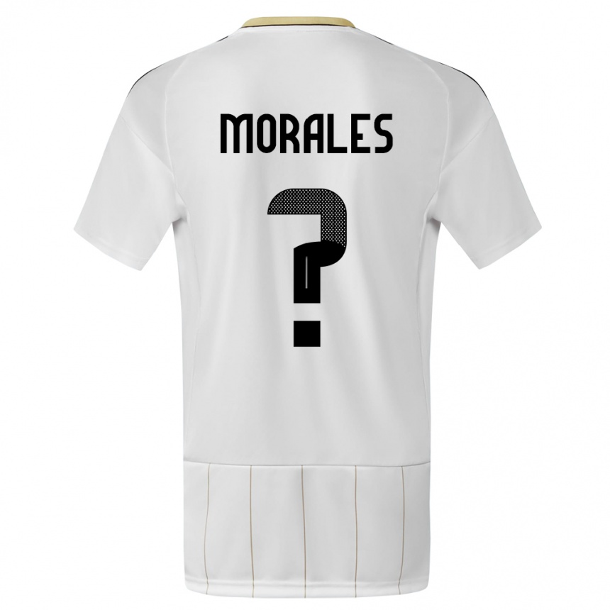 Kids Football Costa Rica Bryan Morales #0 White Away Jersey 24-26 T-Shirt Canada