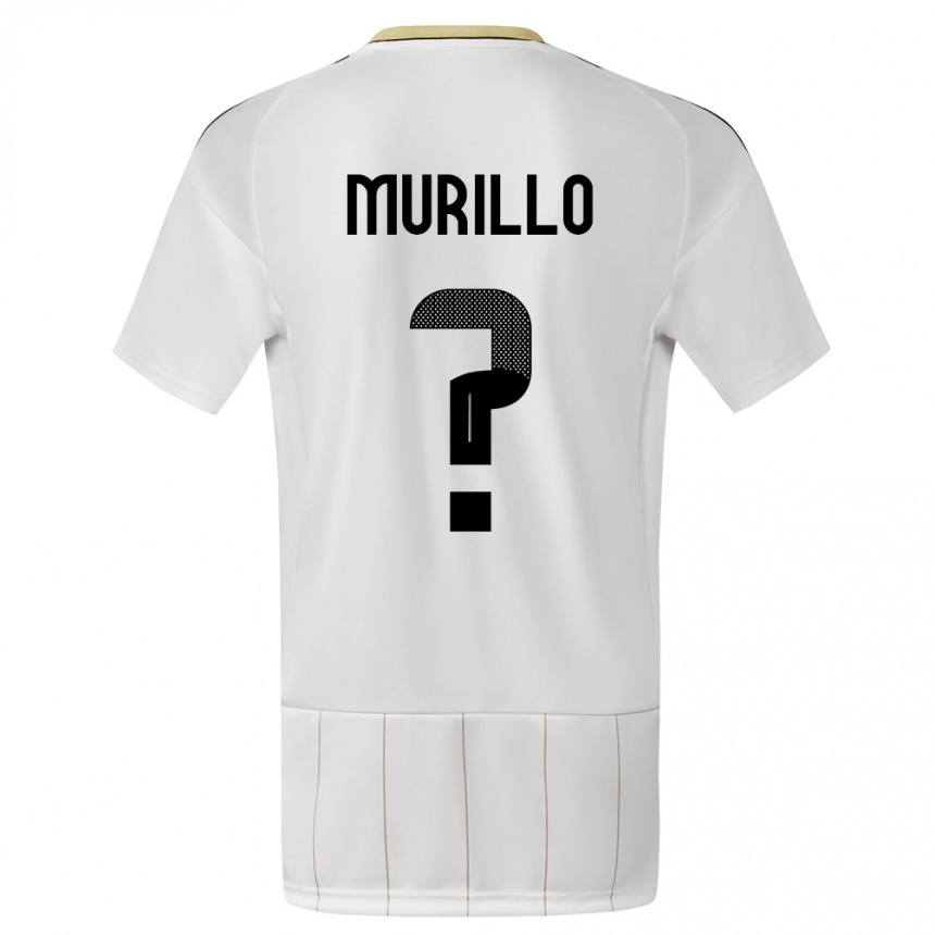 Kids Football Costa Rica Isaac Murillo #0 White Away Jersey 24-26 T-Shirt Canada