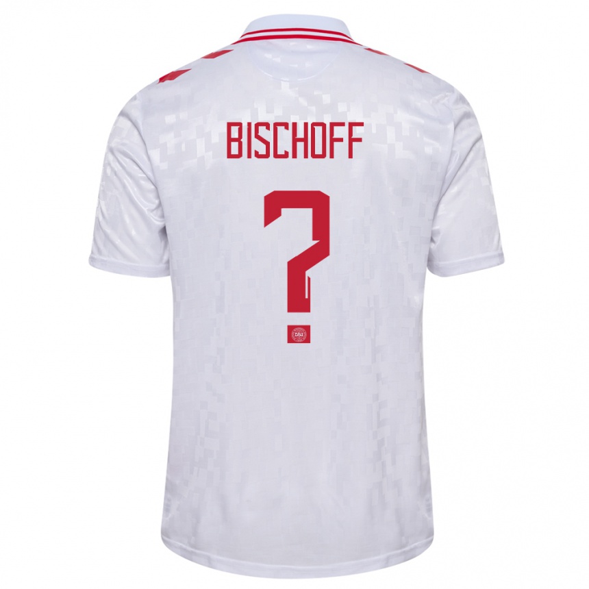 Kids Football Denmark Clement Bischoff #0 White Away Jersey 24-26 T-Shirt Canada