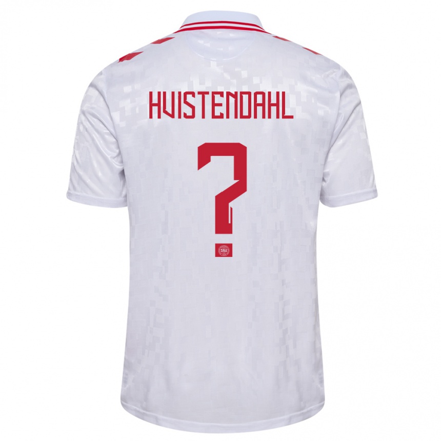 Kids Football Denmark Johan Hvistendahl #0 White Away Jersey 24-26 T-Shirt Canada