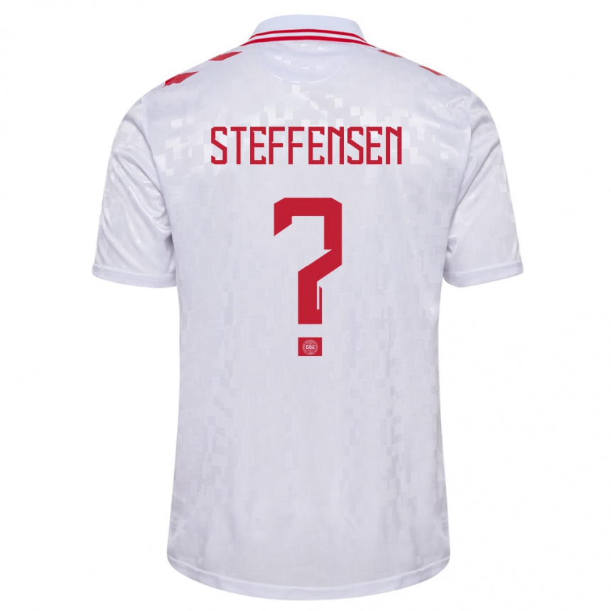 Kids Football Denmark Mark Steffensen #0 White Away Jersey 24-26 T-Shirt Canada