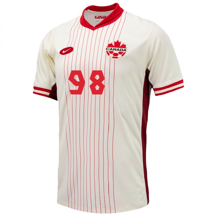 Kids Football Canada Olivia Smith #98 White Away Jersey 24-26 T-Shirt Canada