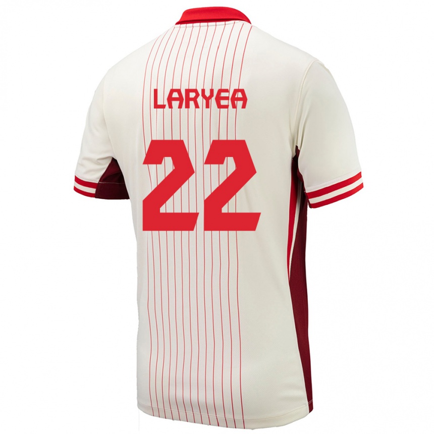 Kids Football Canada Richie Laryea #22 White Away Jersey 24-26 T-Shirt Canada